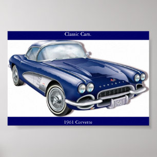 Poster 61 corvette
