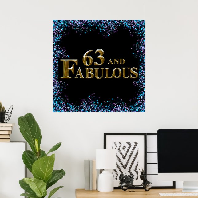 Poster 63e Anniversaire  (Bureau à domicile)