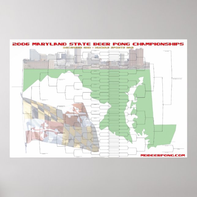 Poster 64 équipes, double élimination (Devant)