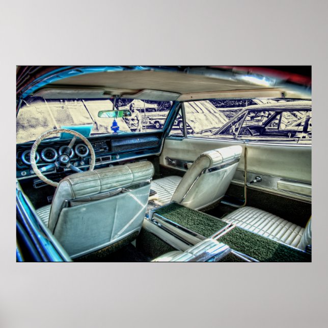 Poster '66 Dodge Charger Intérieur (Devant)