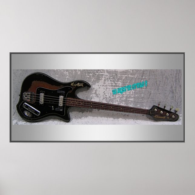 Poster '66 Hagstrom Bass Print (Devant)