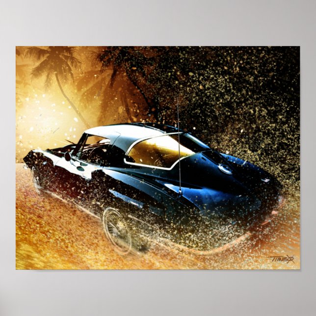 Poster 66 Peinture de corvette (Devant)