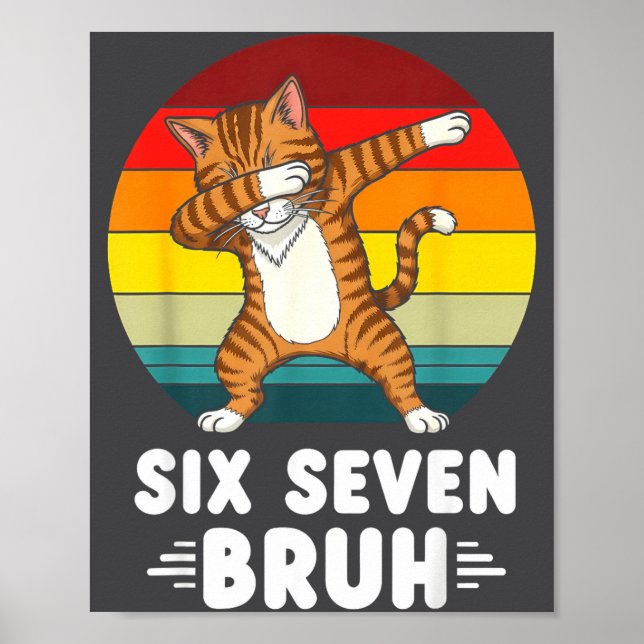 Poster 67 Animals Funny 67 Brainrot Youth Kids Cat 67  (Devant)