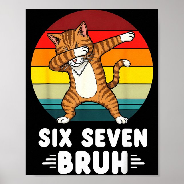 Poster 67 Animals Funny 67 Brainrot Youth Kids Cat 67  (Devant)