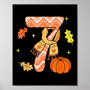 Poster 67 automne Pumpkin drôle mème Six Sept