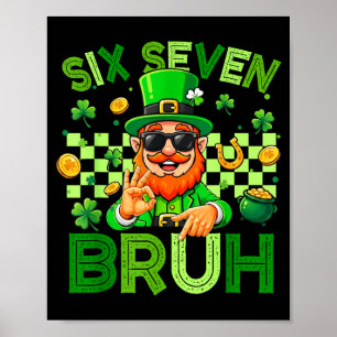 Poster 67 bruh st patricks day 6 7 mème 67 enfants 67 gar