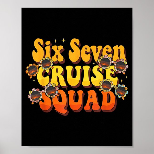 Poster 67 Cruise Squad 2025 Groovy Kids Cruise Meme Match (Devant)