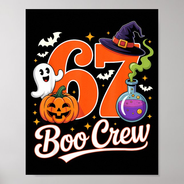 Poster 67 équipage boo drôle halloween fantôme sorcière c (Devant)