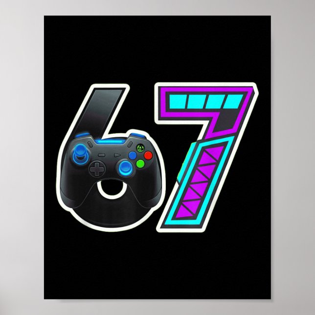 Poster 67 Gamer Console Controller Design  (Devant)