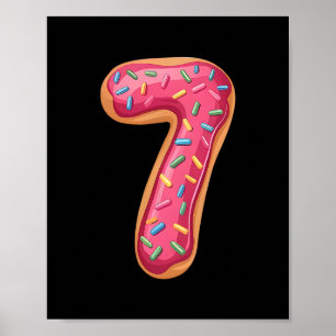 Poster 67 Gâteau Donut Mème Drôle 6 7 Costume Ami Corresp