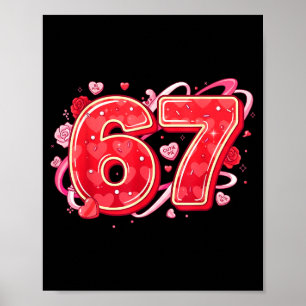 Poster 67 Glace Dégoulinante Mème Drôle Six Sept Saint Va