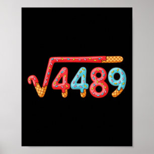 Poster 67 Glace Dégoulinante Mème Racine Carrée 4489