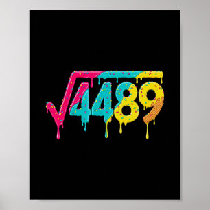 Poster 67 Glace Dégoulinante Mème Racine Carrée 4489 Argo