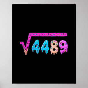Poster 67 Glace Dégoulinante Mème Racine Carrée 4489 Six