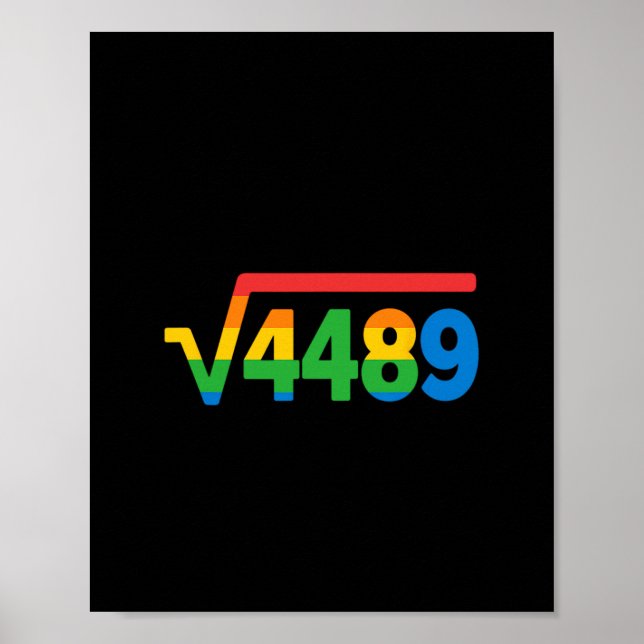 Poster 67 Glace Drip Meme Racine Carrée 4489  (Devant)