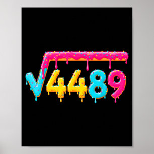 Poster 67 Glace Drip Meme Racine Carrée 4489 Math Enseign