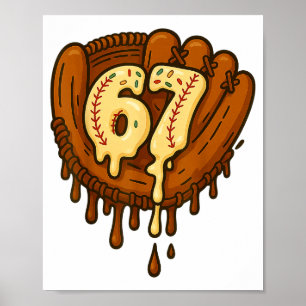 Poster 67 Glace Goutte Drôle Six Sept Baseball