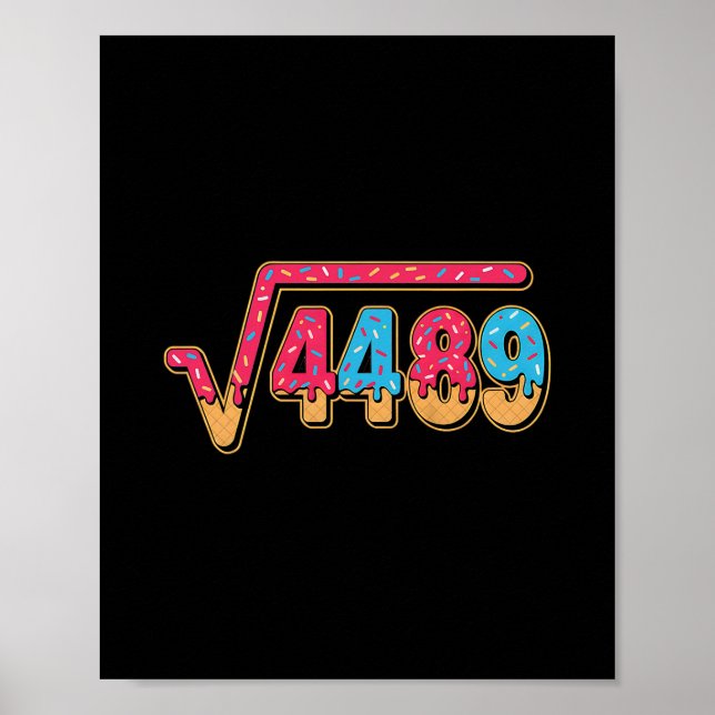 Poster 67 Glace Goutte Meme Prof de Maths École Carré  (Devant)