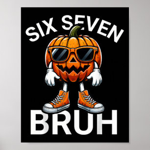 Poster 67 Halloween Funny Six Sept Mème Citrouille de la