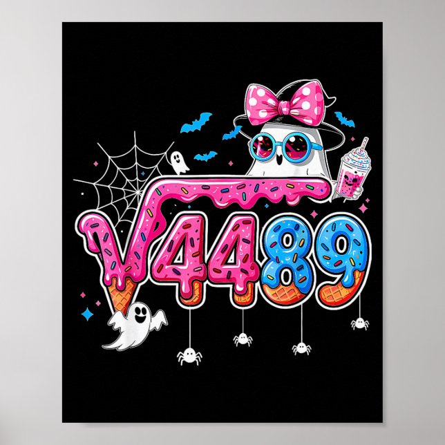 Poster 67 Ice Cream Drip Meme Square Root 4489 Slang Math (Devant)