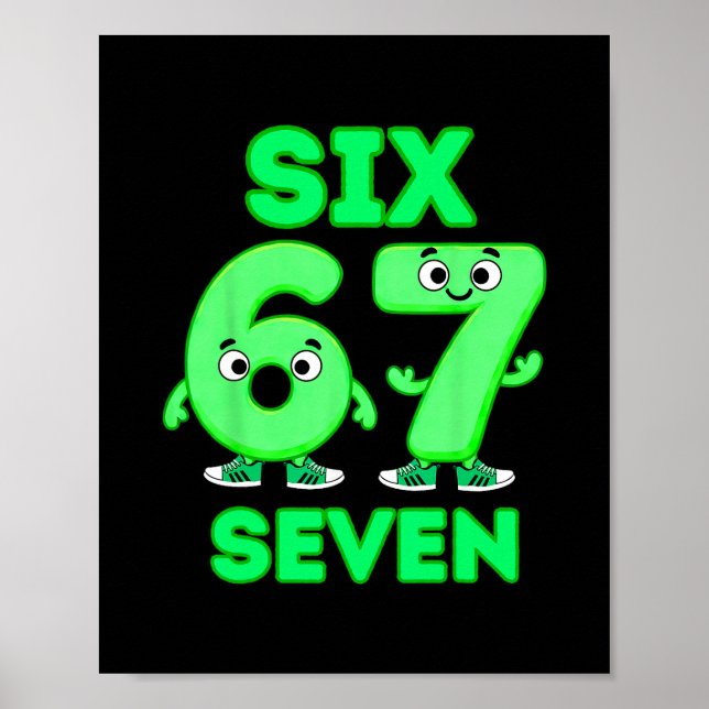 Poster 67 Italian Brainrot Funny Italian Brainrot Kids 67 (Devant)