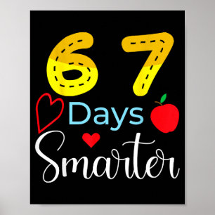 Poster 67 Jours D'école Drôle 67 Jours Étudiant Plus Inte