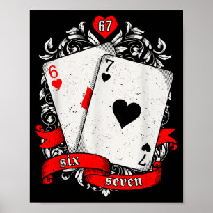Poster 67 Ker Carte de Meme Art Main Chanceuse Rétro Esth