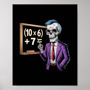 Poster 67 Mème de professeur de maths Brainrot Six Seven 