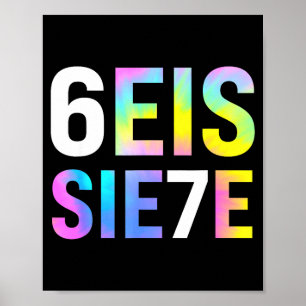 Poster 67 Meme Espagnol Seis Siete Six Sept Drôle D'Espag