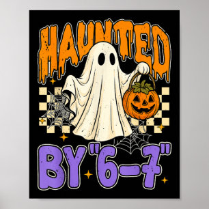 Poster 67 Mème Halloween Hanté- Fantôme et Citrouille Drô