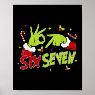 Poster 67 Meme humour 6-7 Drôle Six Sept Noël
