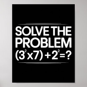 Poster 67 Meme Math Drôle Six Sept Professeur Brainrot Bl