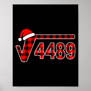 Poster 67 Meme Noël Racine Carrée 4489 Six Sept Mathémati