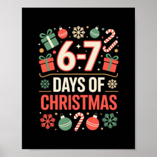 Poster 67 Meme Noël Vacances Drôle Six Sept Génération Al