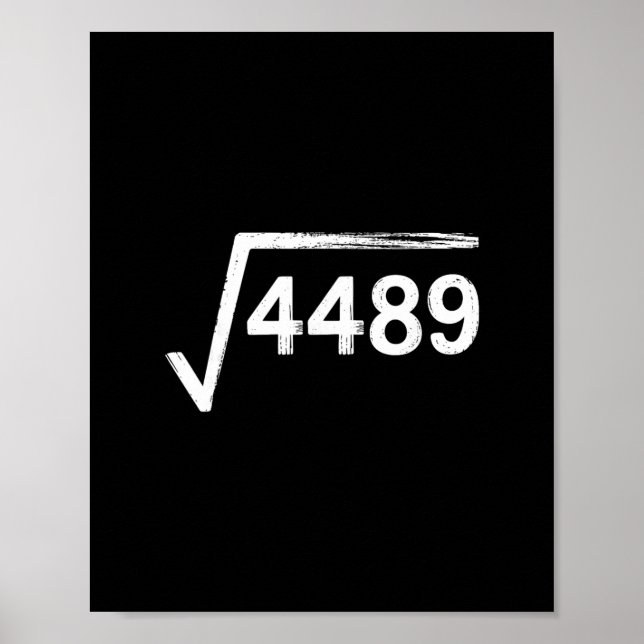 Poster 67 Mème Prof de maths Racine carrée 4489  (Devant)