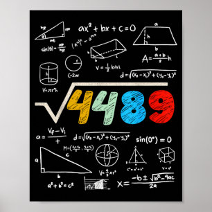 Poster 67 Meme Racine Carrée 4489 Faites Le Calcul Annive
