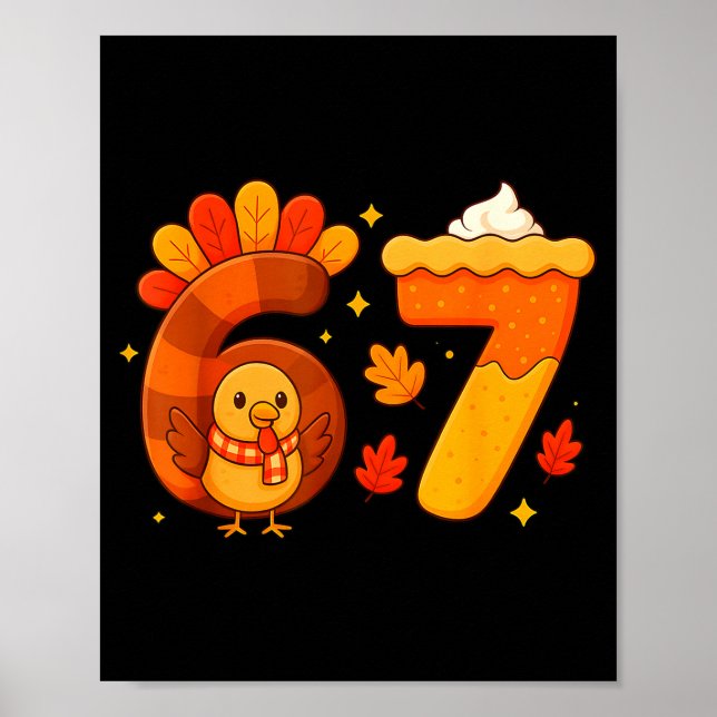 Poster 67 Meme Thanksgiving Turkey Day Funny Holiday Six  (Devant)