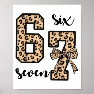 Poster 67 Noël 6 7 Six Sept Mème 67 Léopard Guépard