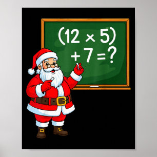 Poster 67 Prof de Noël Santa Six Sept Mème Brainrot