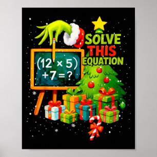 Poster 67 Professeur Vert Noël Six Sept Mème Brainrot