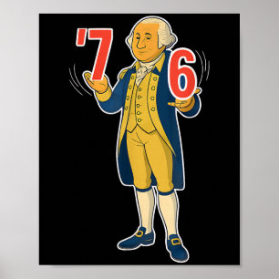 Poster 67 Six Seven Drôle George Washington Meme T-shirt_