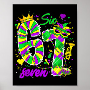 Poster 67 Six Seven Mardi Gras Carnaval La Nouvelle-Orléa