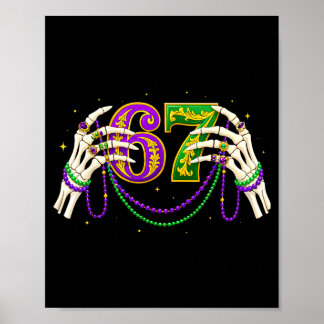 Poster 67 Six Seven Meme For Boys Girls Women Men Adults