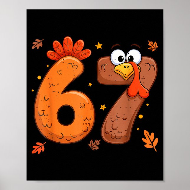 Poster 67 Thanksgiving Turkey Turkey  (Devant)