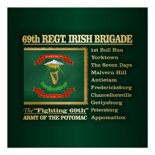 Poster 69e régiment, brigade irlandaise (BH)