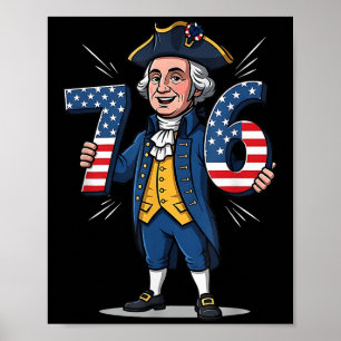 Poster 6-7 7-6 George Washington Six Sept Mèmes Gen Alpha