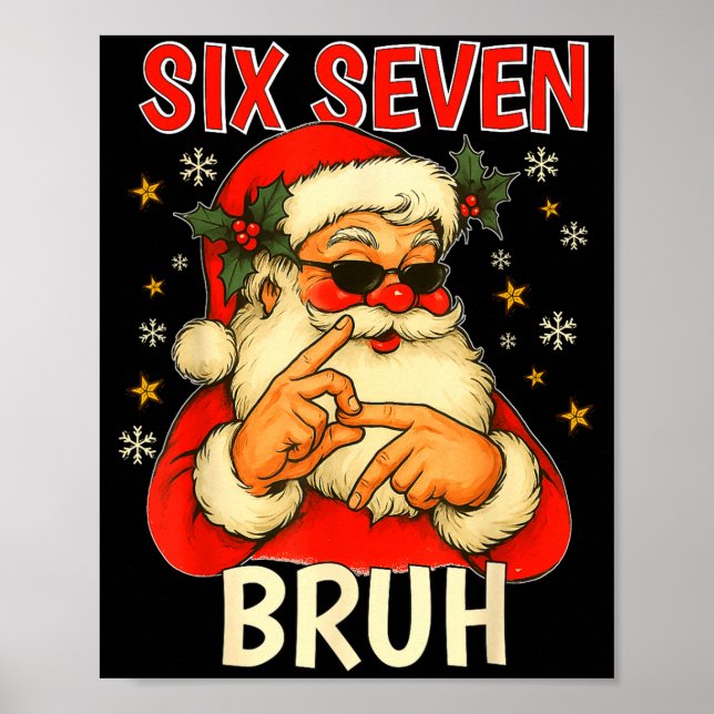 Poster 6 7 Christmas 6 7 Bruh Gen Alpha Christmas Gen Alp (Devant)