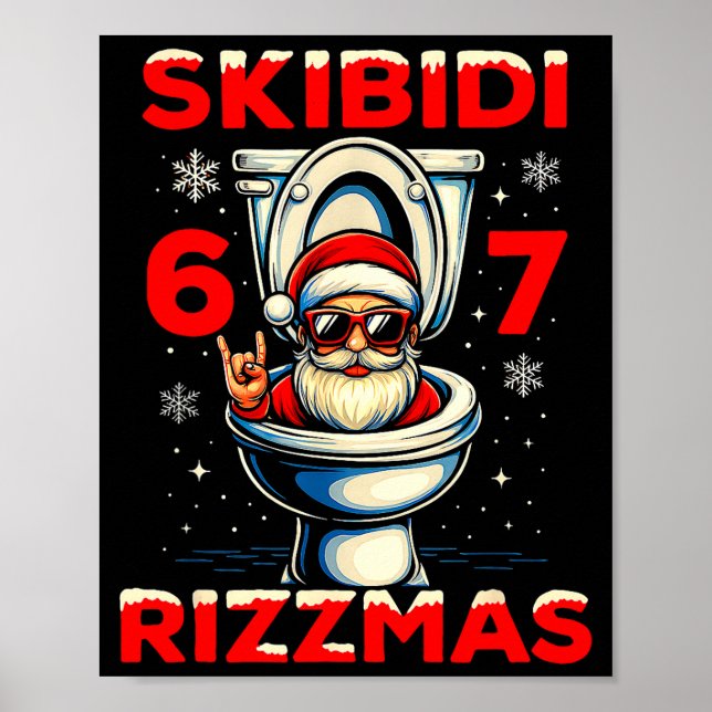 Poster 6-7 Meme Slang Christmas Nice Naughty 67 Funny  (Devant)