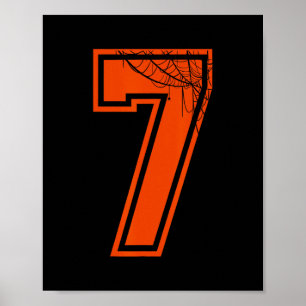 Poster 6 7 Spider Web Funny Costume d'Halloween Tee