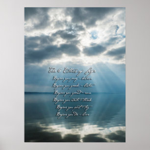 Poster 6 Éthique de la vie avec les coups de soleil sur l